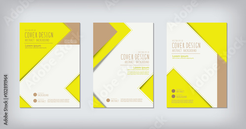 Business report zigzag design cover.