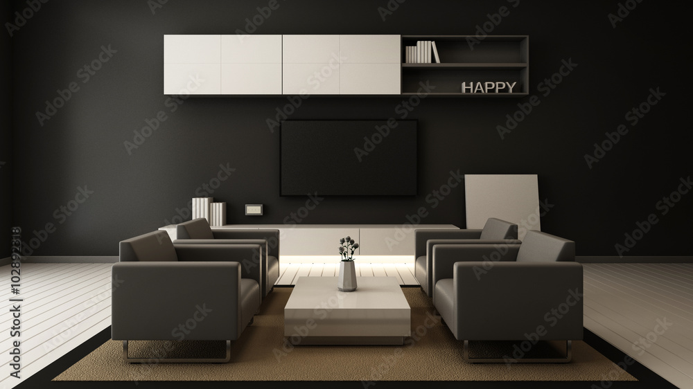 modern living room interior
