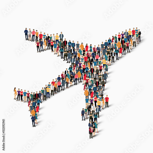 group people  aircraft  transportation
