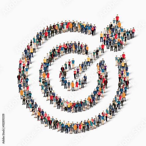 group  people  shape  target goal