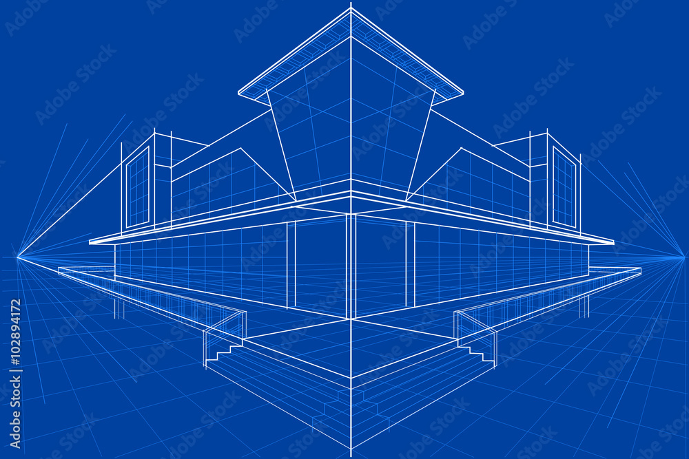 Blueprint of Building