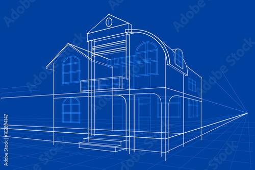 Blueprint of Building