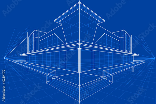 Blueprint of Building