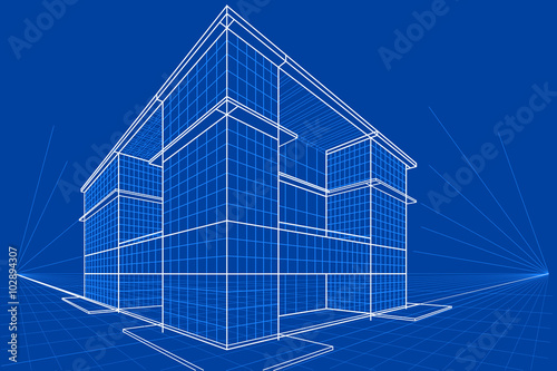 Blueprint of Building