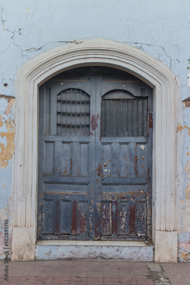 old door outdoors as background old door outdoors as background
