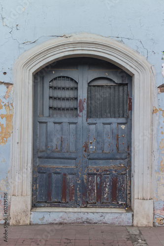 old door outdoors as background © carles