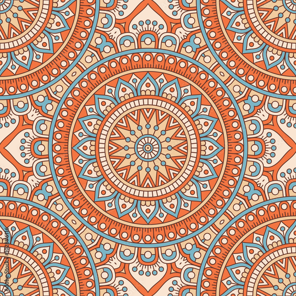 Ethnic floral seamless pattern Ethnic floral seamless pattern