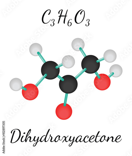 C3H6O3 dihydroxyacetone molecule photo