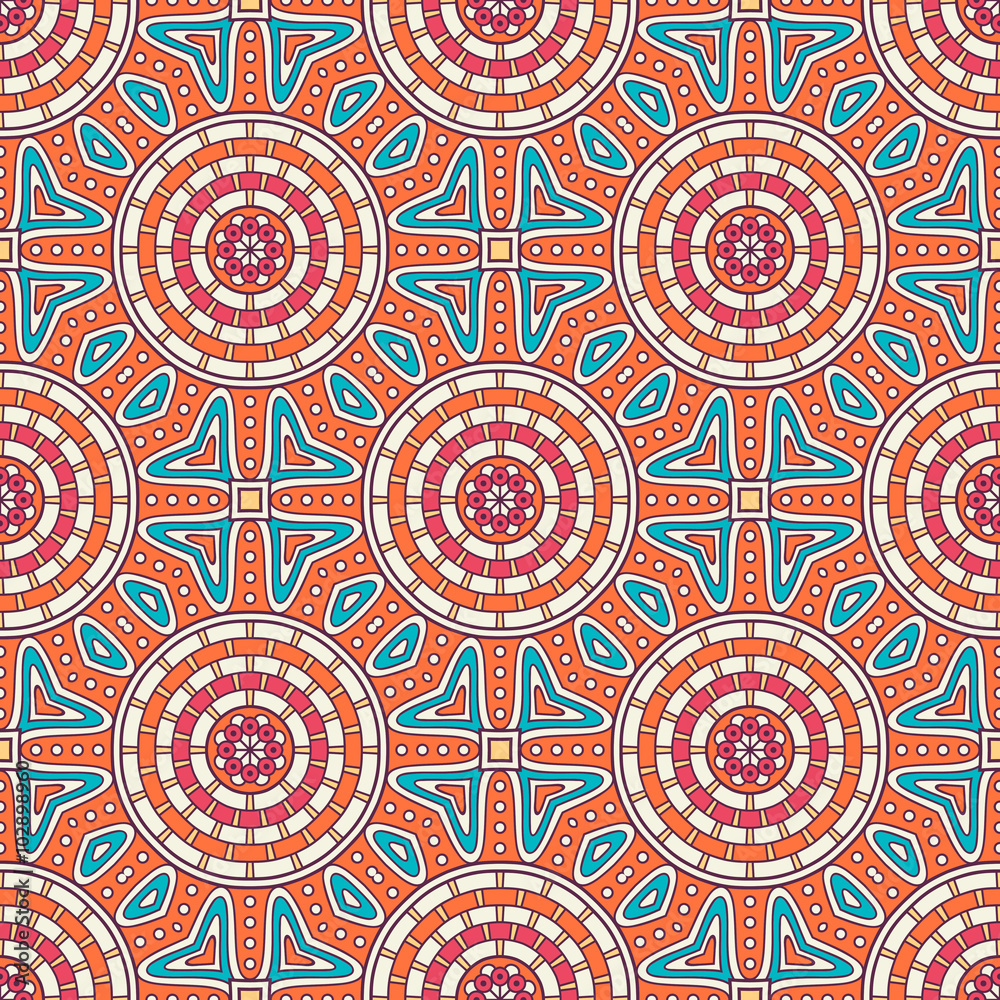 Ethnic floral seamless pattern Ethnic floral seamless pattern