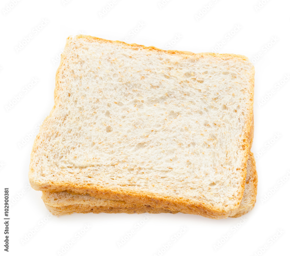Fresh bread wheat slices. Fresh bread wheat slices.
