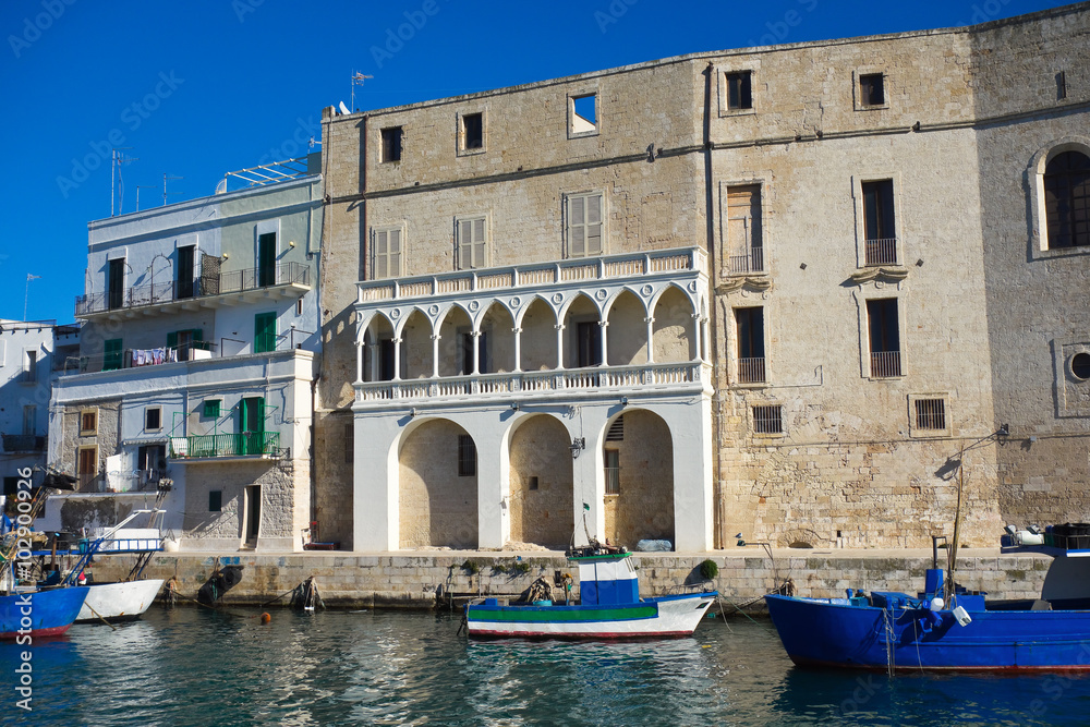 Panoramic view of Monopoli. Puglia. Italy. 