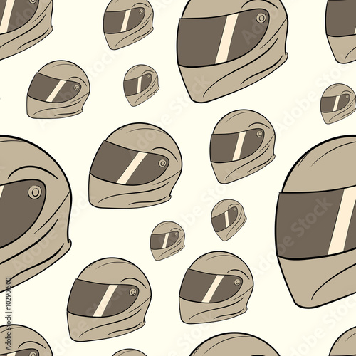 Seamless crash helmets