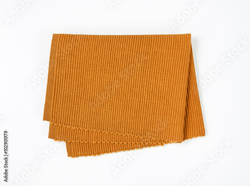 Bild auf Leinwand Brown woven cotton placemat