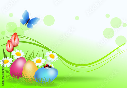 Easter background decoration
