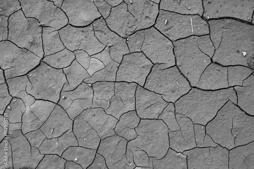Cracked soil