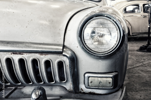 Close Up of a Vintage Car