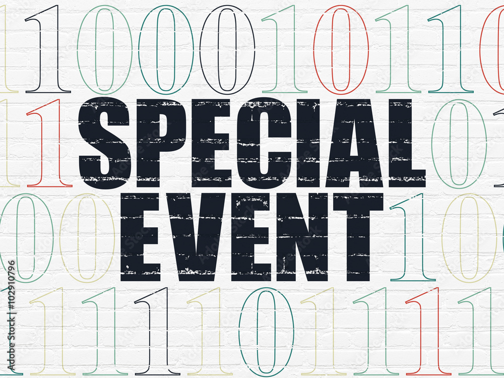 Finance concept: Special Event on wall background