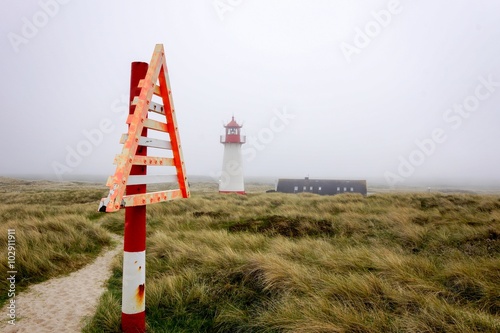 Fog at List Lighthouse photo