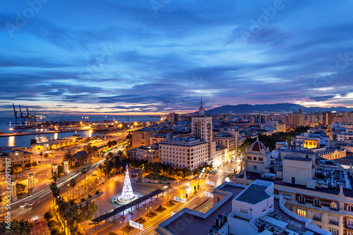 Malaga, Andalusia, Spain, view from the roof of building  © Irina Sen