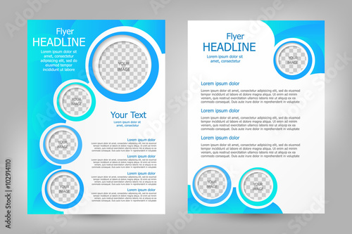 Vector flyer template design