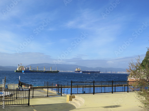 Ships at anchor photo