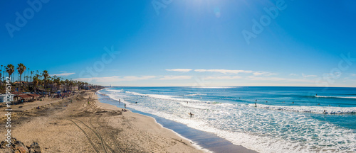 Panoramic view of Coastline in San Diego photo
