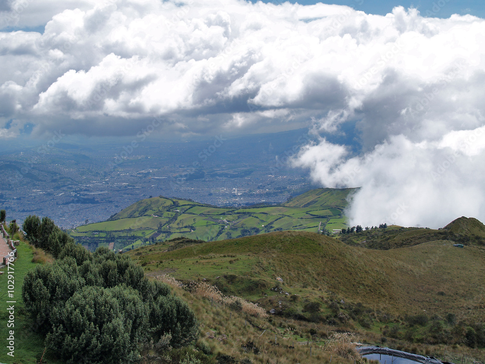 View from the Quito's TeleferiQo