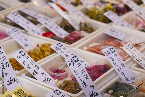 Sale of Japanese traditional products photo