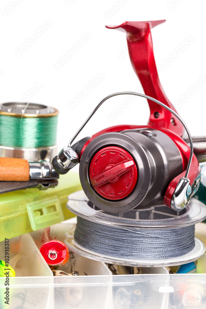 fishing tackles and baits in storage boxes fishing tackles and baits in storage boxes