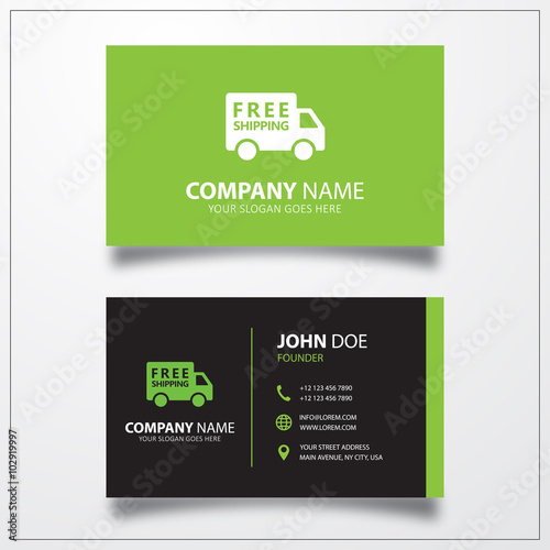Free shipping truck icon. B...