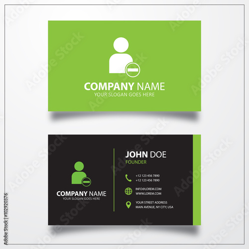Remove user icon. Business ...