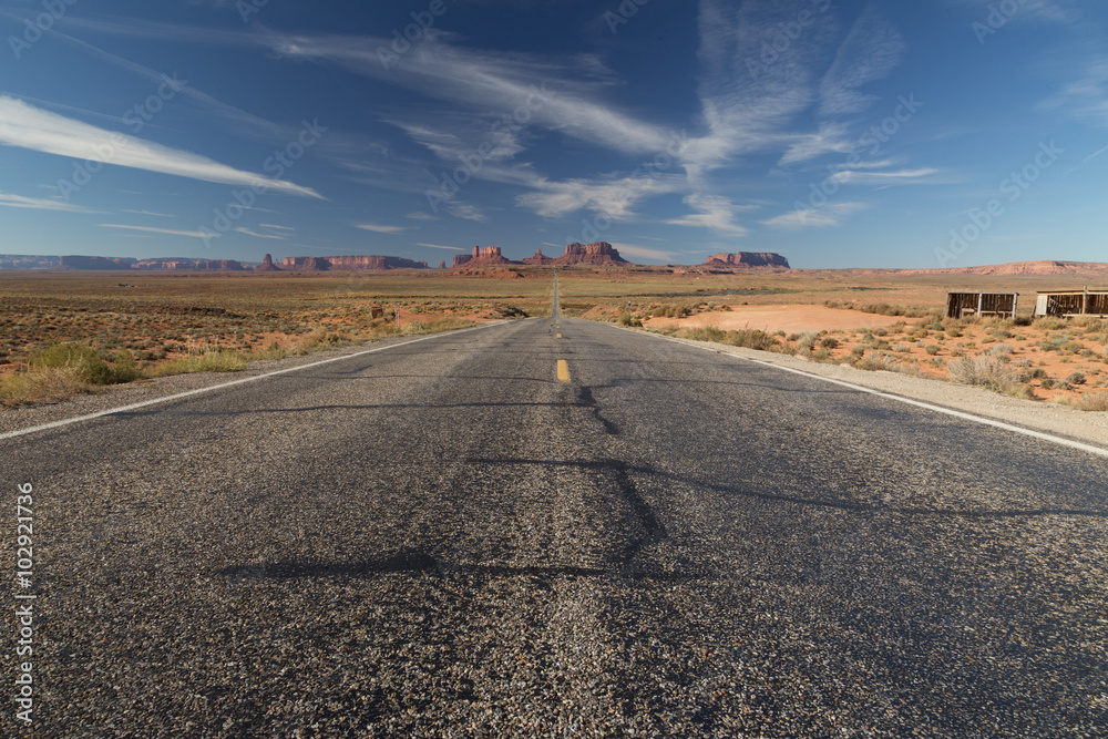 Highway at Monument Valley