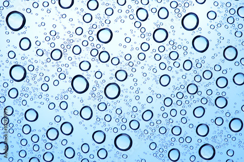  water drops on glass