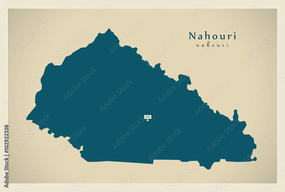 Modern Map - Nahouri BF