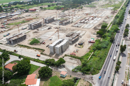 Construction site. aerial view