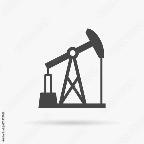 Oil pump icon. Oil pump symbol. Vector illustration.