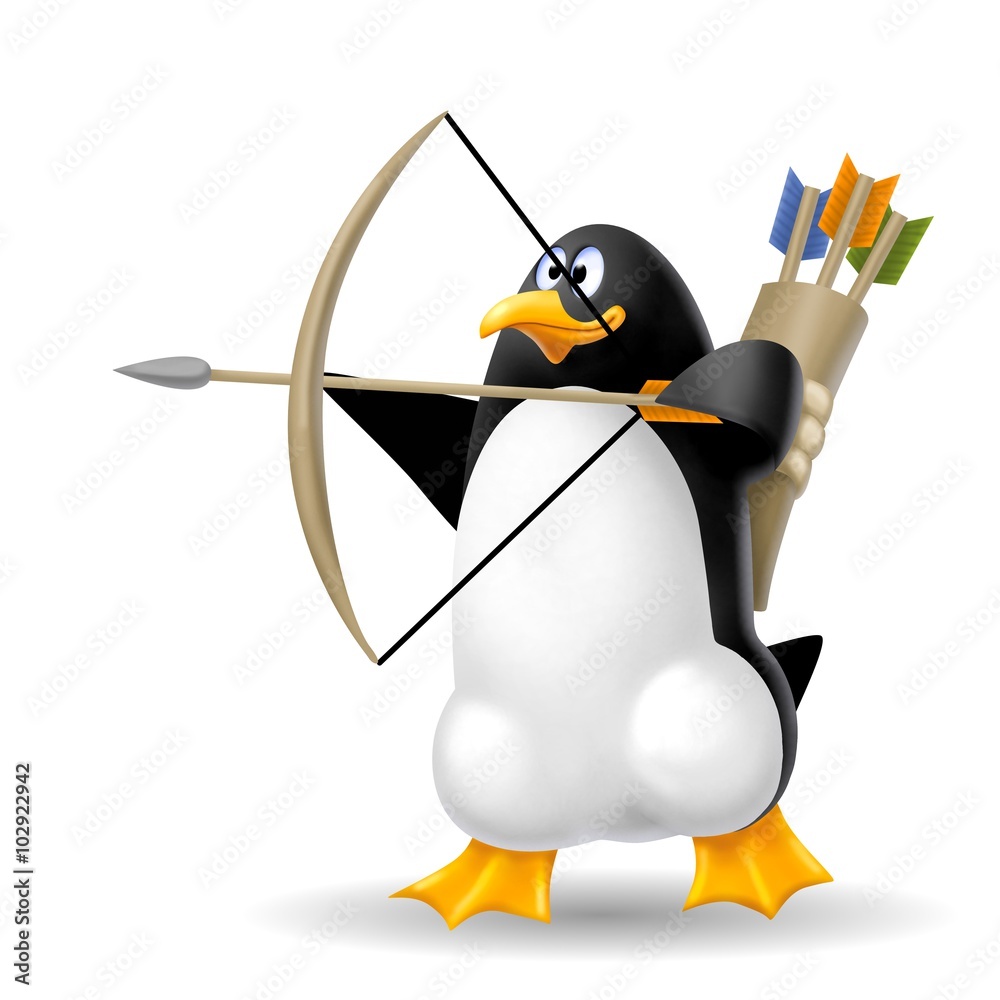 Fototapeta premium pinguino arciere