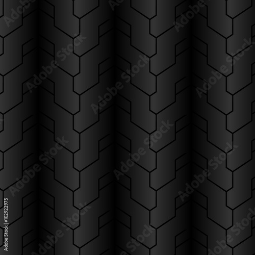 Shape of touring motorcycle tyre protector