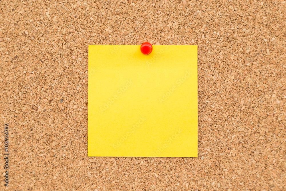 Sticky yellow blank note with space for text. Sticky yellow blank note with space for text.