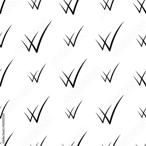 vector illustration - white and black smile seamless pattern