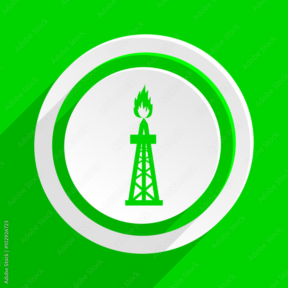 green flat vector icon green flat vector icon