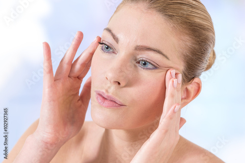 Εκτύπωση καμβά Soins du visage Femme