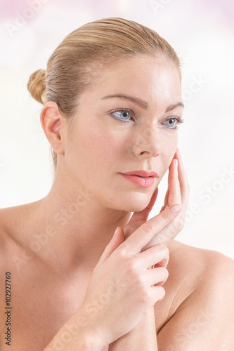 Quadro su tela Soins du visage Femme