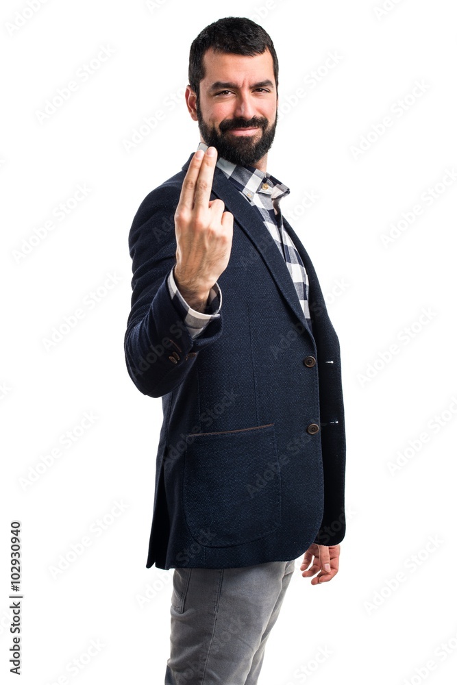 Man coming gesture Man coming gesture