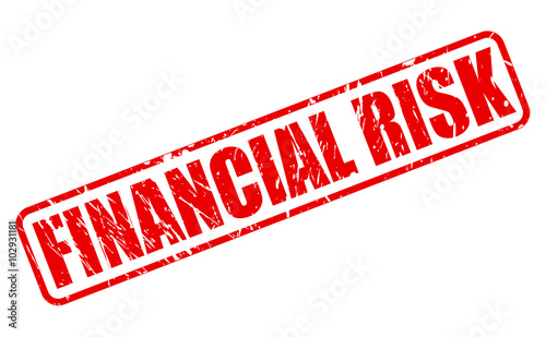 FINANCIAL RISK red stamp text