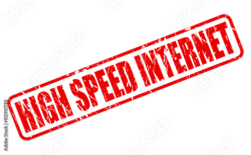 HIGH SPEED INTERNET red stamp text