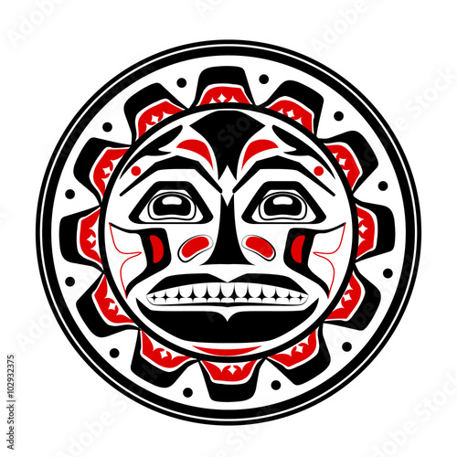 Vector illustration of the sun symbol