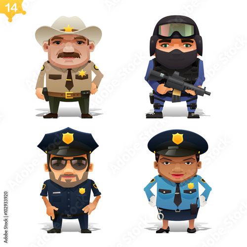 Police professions set