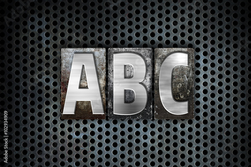 ABC Concept Metal Letterpress Type