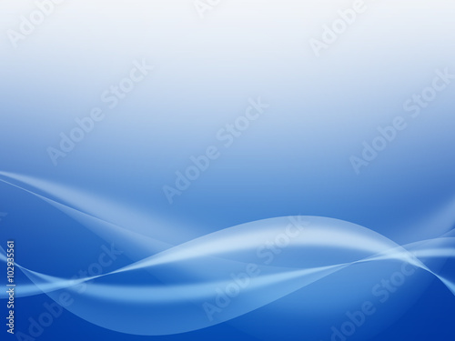Abstract Soft waves with blue background